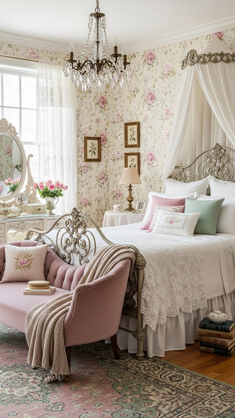22 Vintage Romantic Master Bedroom Design Ideas That Feel Like a Fairy Tale 5 image 820