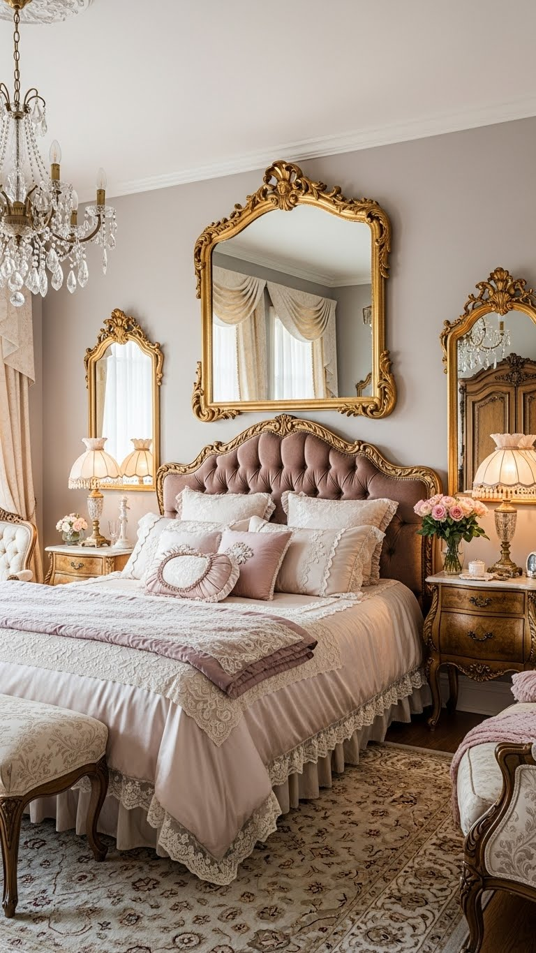 22 Vintage Romantic Master Bedroom Design Ideas That Feel Like a Fairy Tale 10 image 828