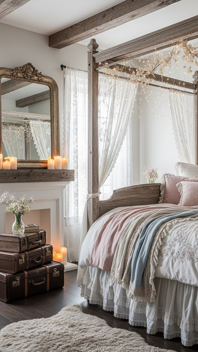 22 Vintage Romantic Master Bedroom Design Ideas That Feel Like a Fairy Tale 12 image 831