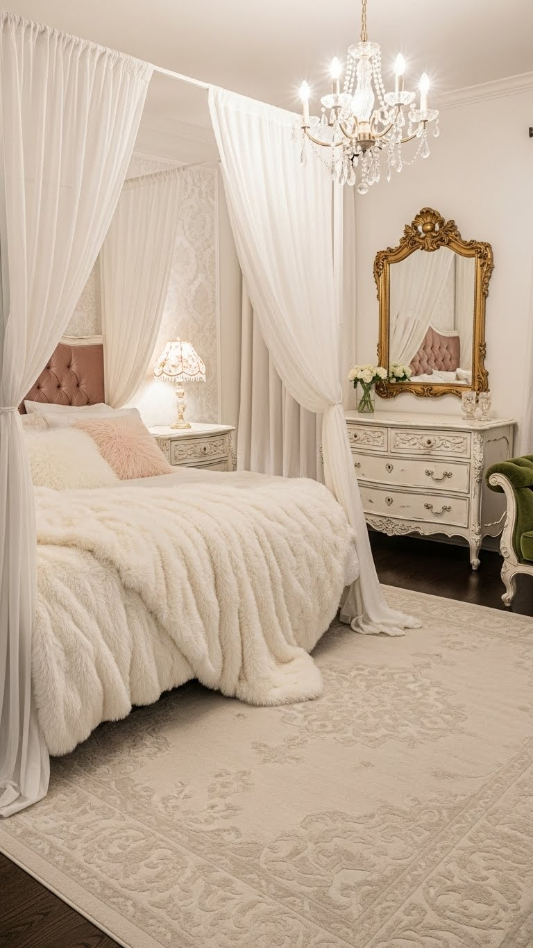 22 Vintage Romantic Master Bedroom Design Ideas That Feel Like a Fairy Tale 19 image 885