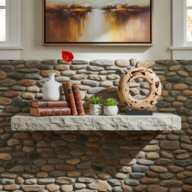 42+wall stone shelve ideas
