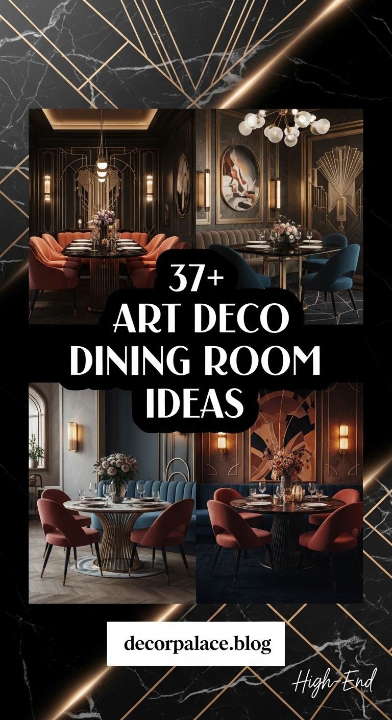 37 Art Deco Dining Room Design Ideas