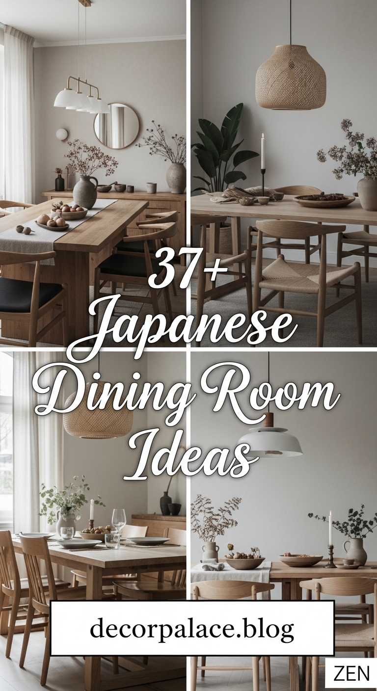 37 Japanese Dining Room Design Ideas