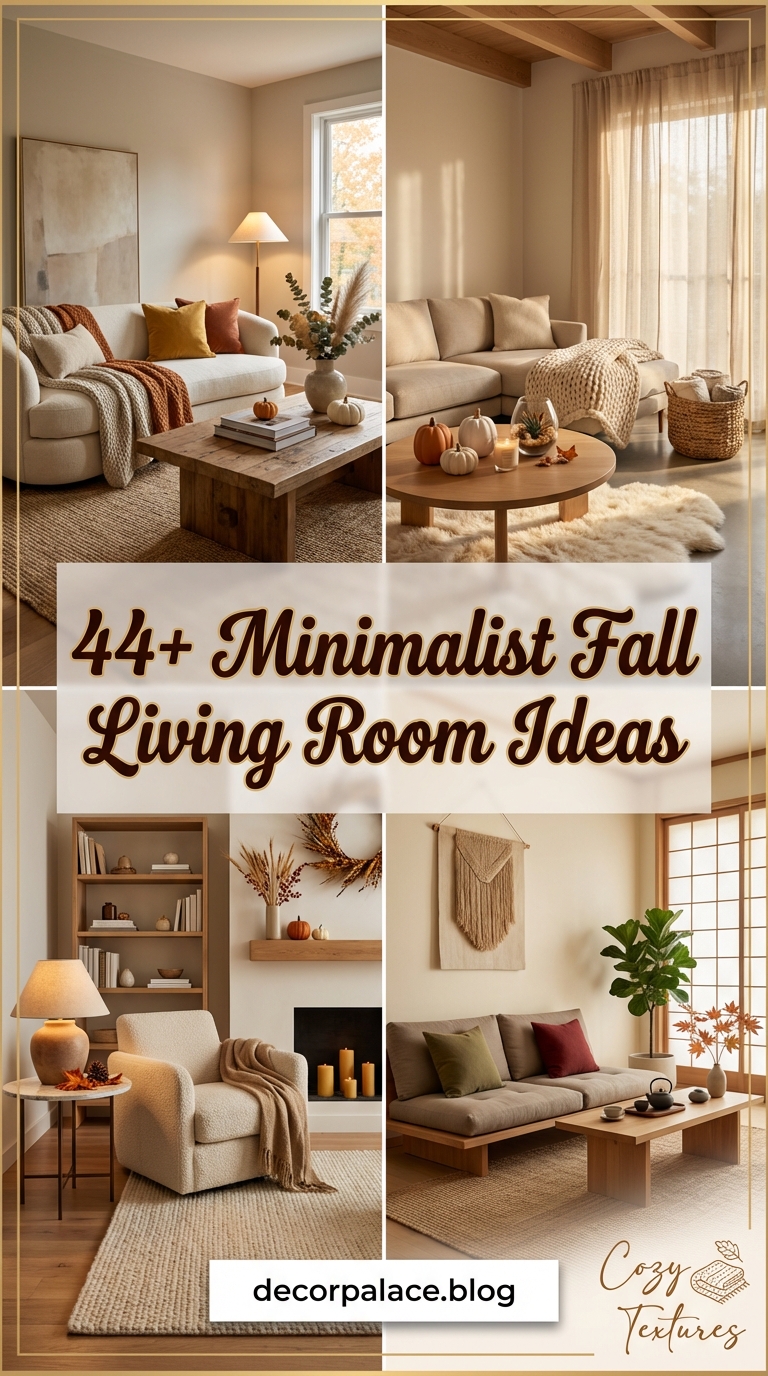 44 Minimalist Fall Living Room