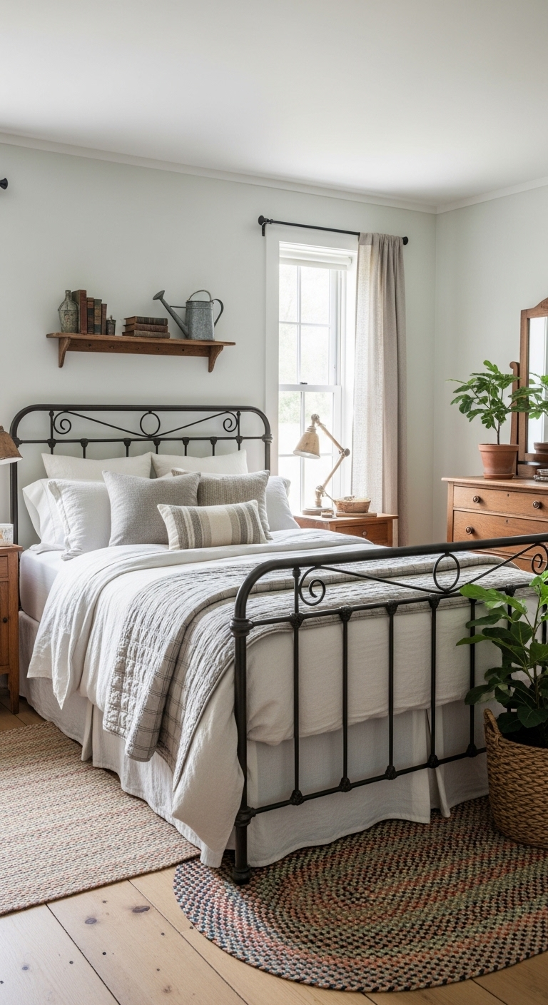 42+ Cozy Farmhouse Bedroom Design Ideas 3 image 1245