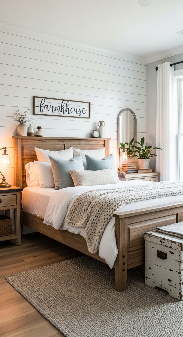 42+ Cozy Farmhouse Bedroom Design Ideas 4 image 1246