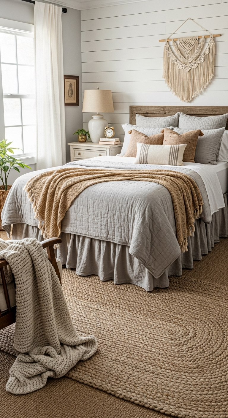 42+ Cozy Farmhouse Bedroom Design Ideas 19 image 1261