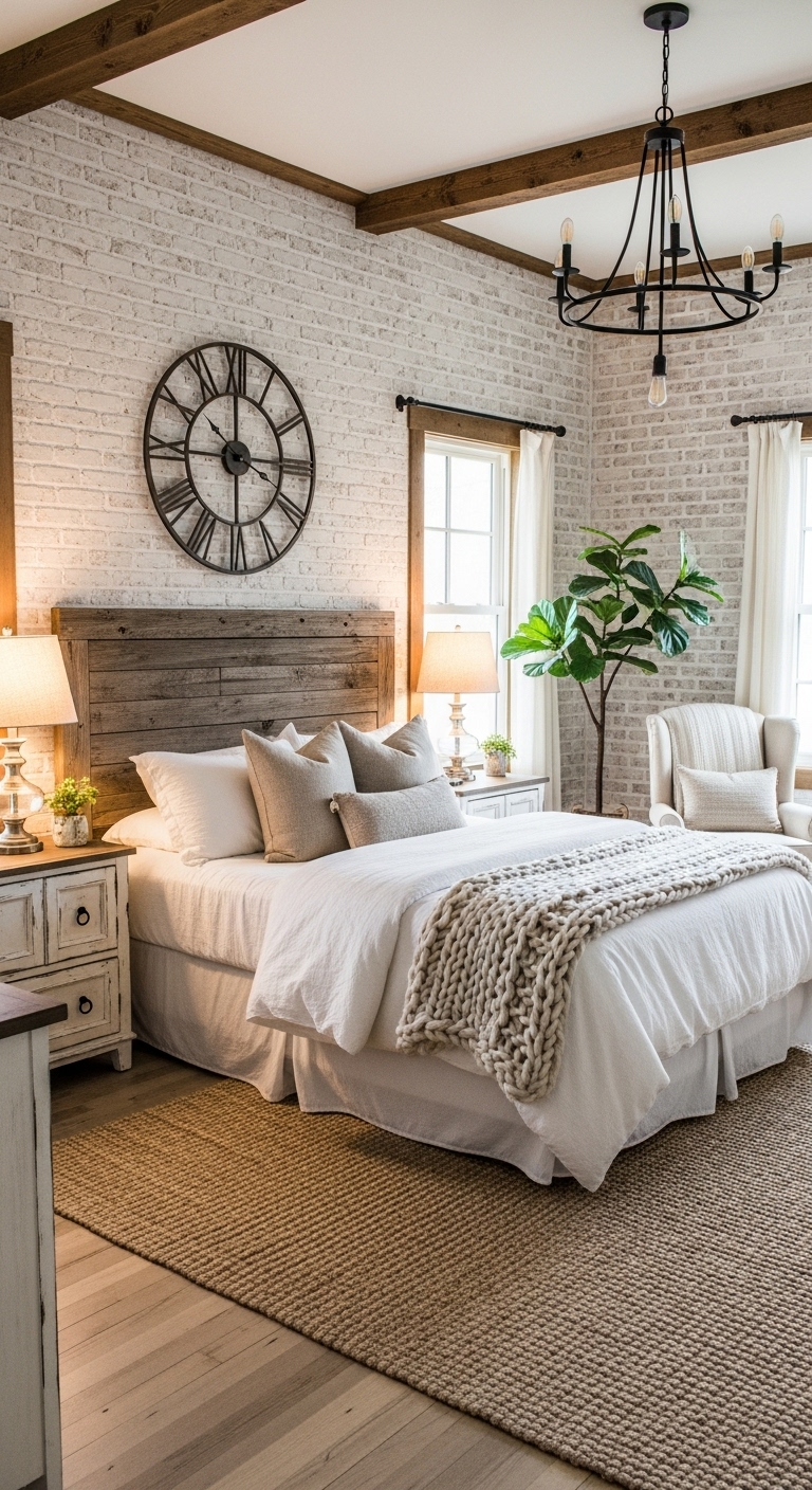 42+ Cozy Farmhouse Bedroom Design Ideas 20 image 1263