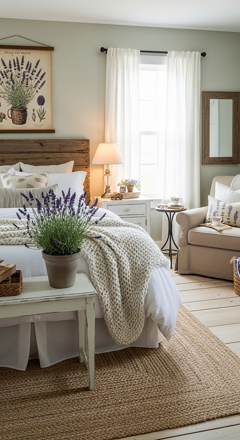 42+ Cozy Farmhouse Bedroom Design Ideas 29 image 1271
