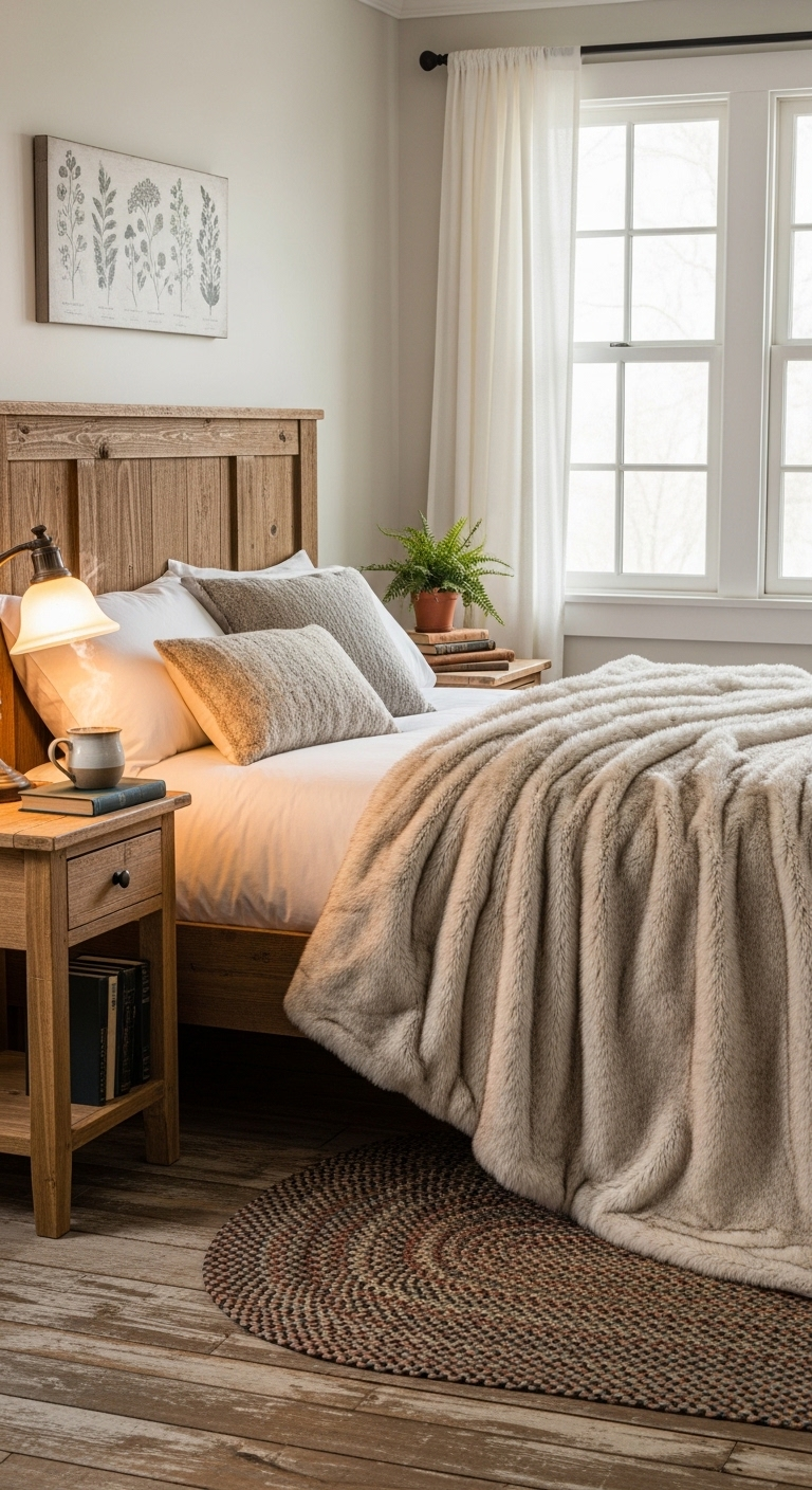 42+ Cozy Farmhouse Bedroom Design Ideas 30 image 1275