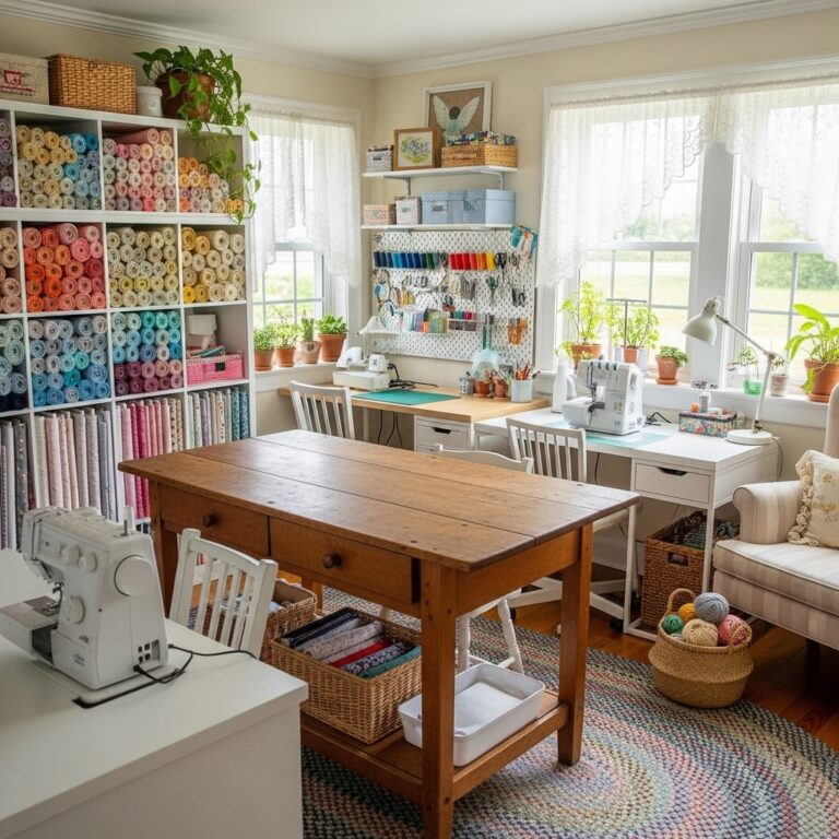 35+ Beautiful Sewing Room Decor Ideas