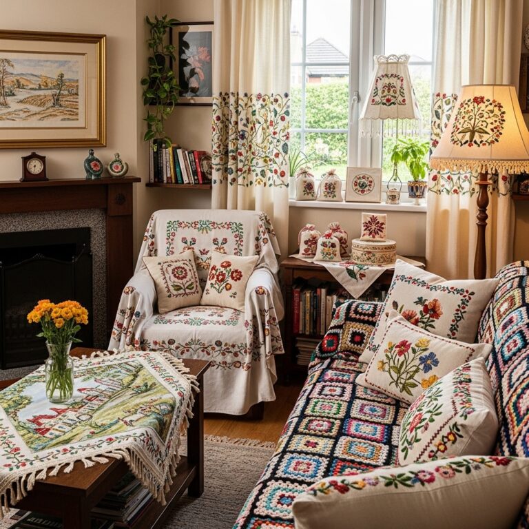 40+ Embroidery Home Decor Ideas