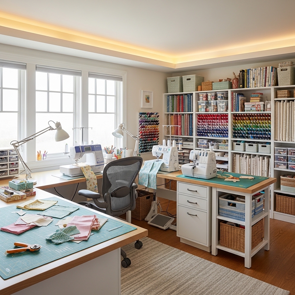 40 Sewing Room Design Layout Ideas