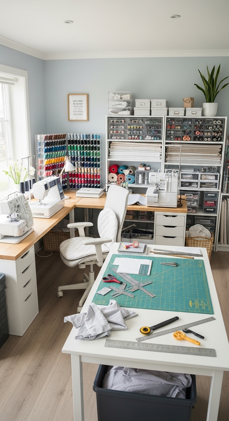 40+ Sewing Room Design Layout Ideas 24 image 433