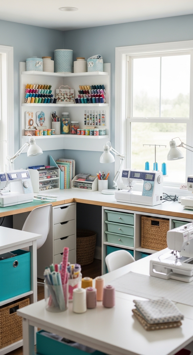 40+ Sewing Room Design Layout Ideas 25 image 434