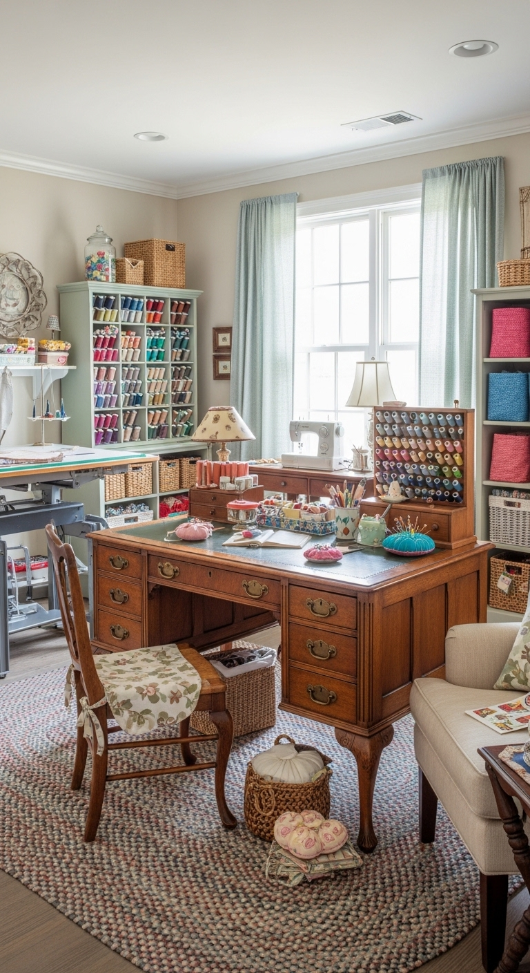 40+ Sewing Room Design Layout Ideas 26 image 435