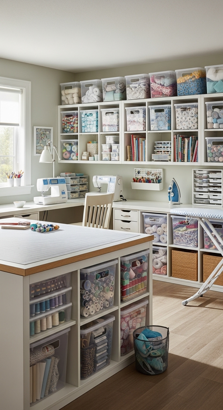 40+ Sewing Room Design Layout Ideas 28 image 437