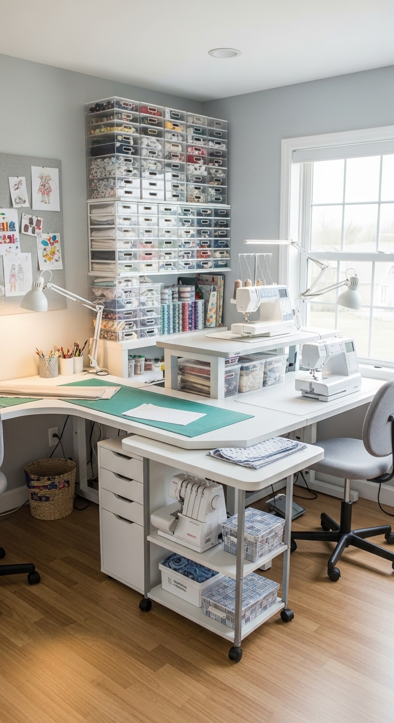 40+ Sewing Room Design Layout Ideas 35 image 444