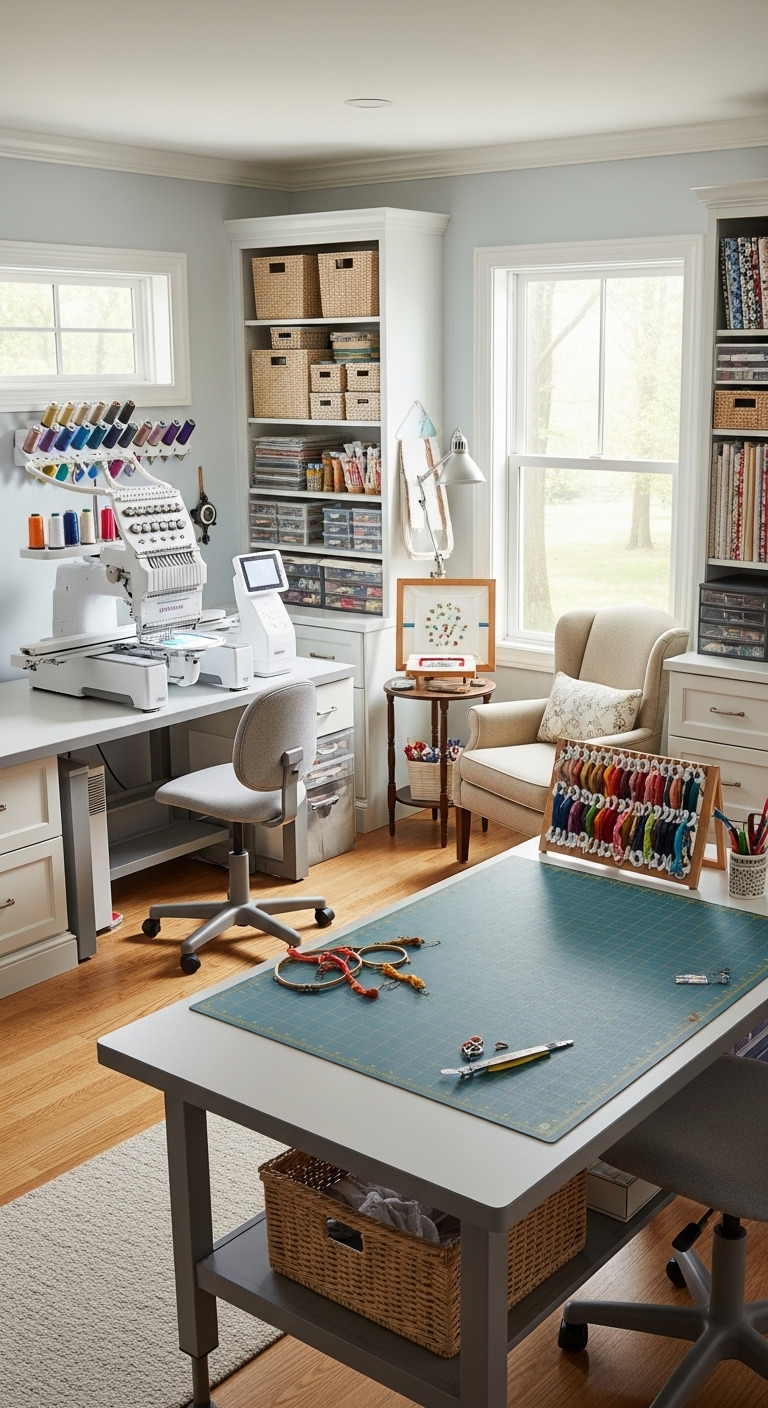 40+ Sewing Room Design Layout Ideas 38 image 447