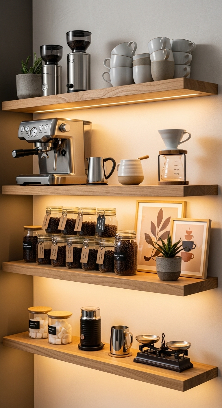 40+ Home Coffee Bar Ideas Design 5 image 800