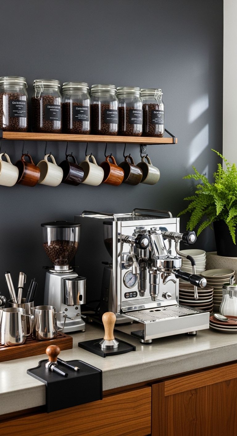 40+ Home Coffee Bar Ideas Design 16 image 811