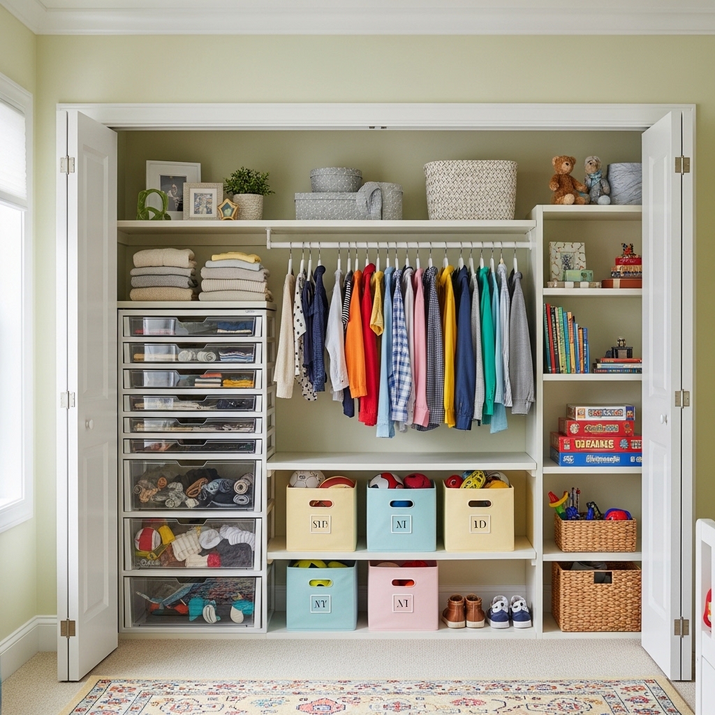 13 Closet Organization Ideas for Growing Kids