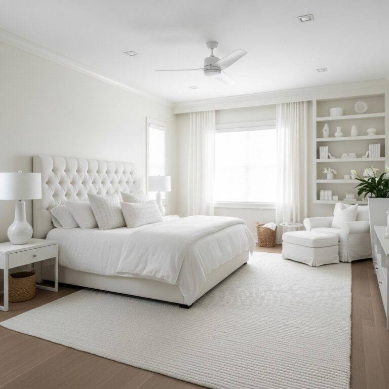 15+ All White Bedroom Ideas