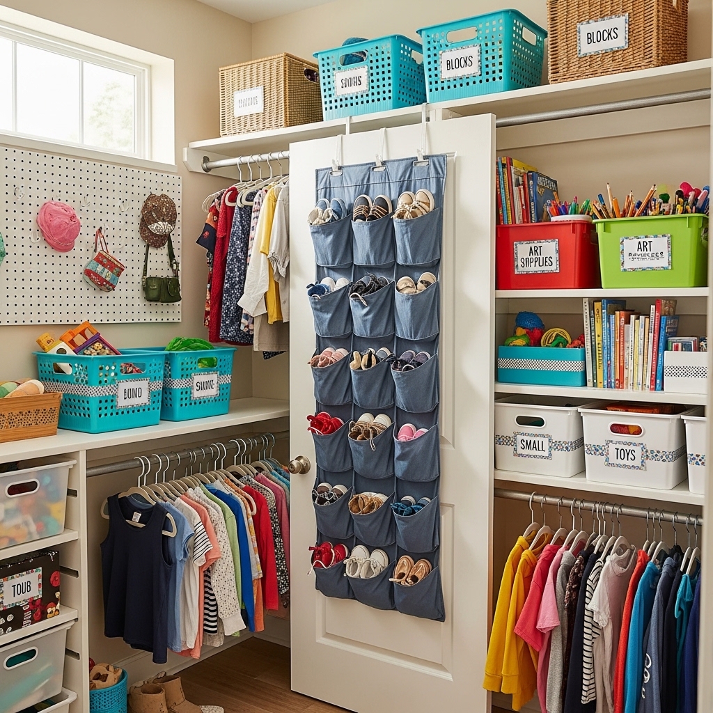 15 Budget Friendly Kids Closet Organization Hacks