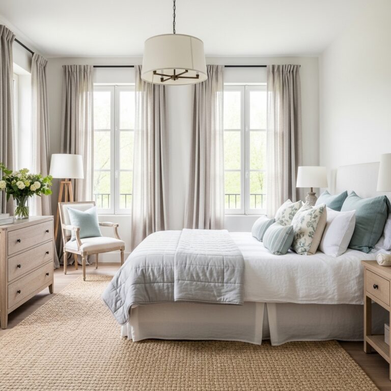 15+mastering modern french country bedrooms
