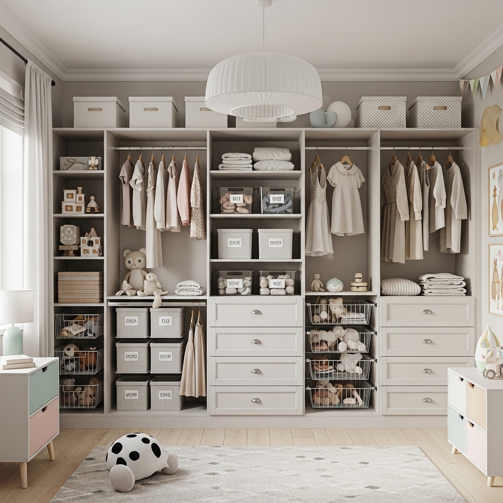 17 Kids Clothes Storage Ideas for Shared Bedrooms 1