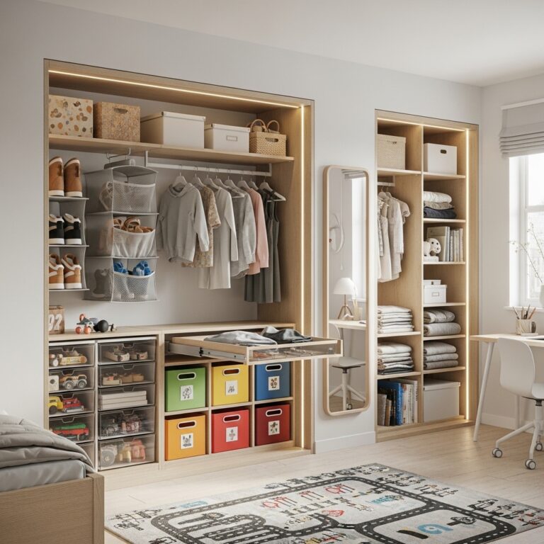19+ space saving kids closet storage ideas for apartments