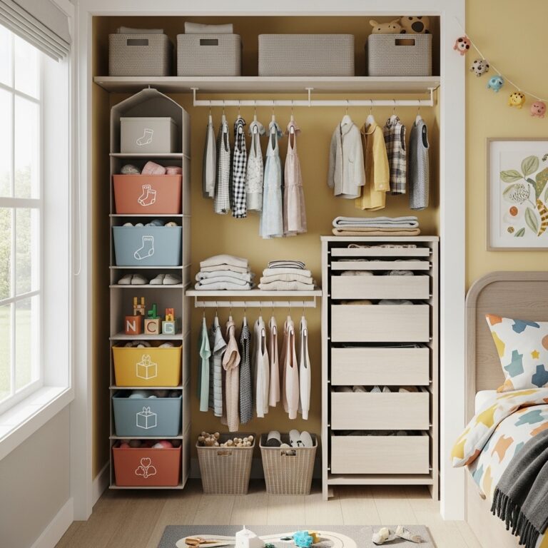 23+ small kids closet organization ideas for tiny rooms