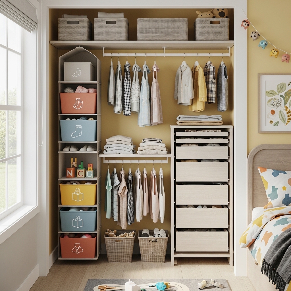 23 small kids closet organization ideas for tiny rooms