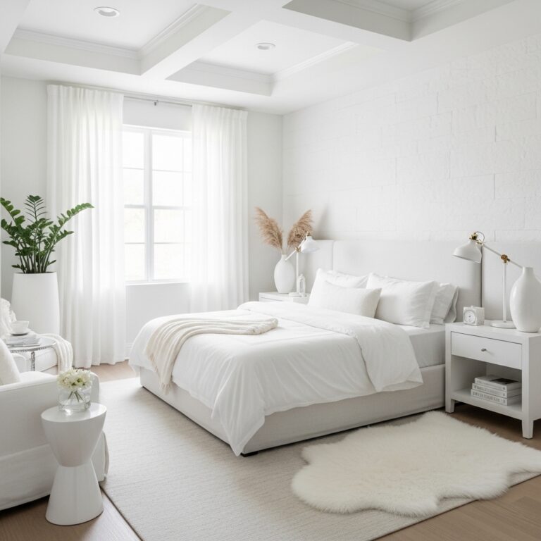 25+ White Aesthetic Bedroom Ideas