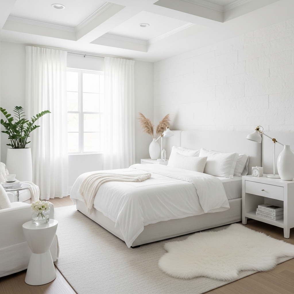 25 White Aesthetic Bedroom Ideas