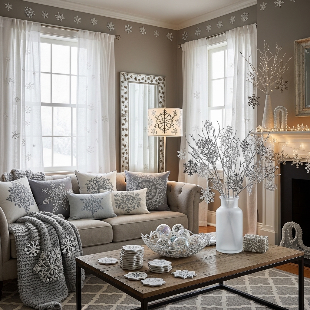 25snowflake designs winter home decor Ideas