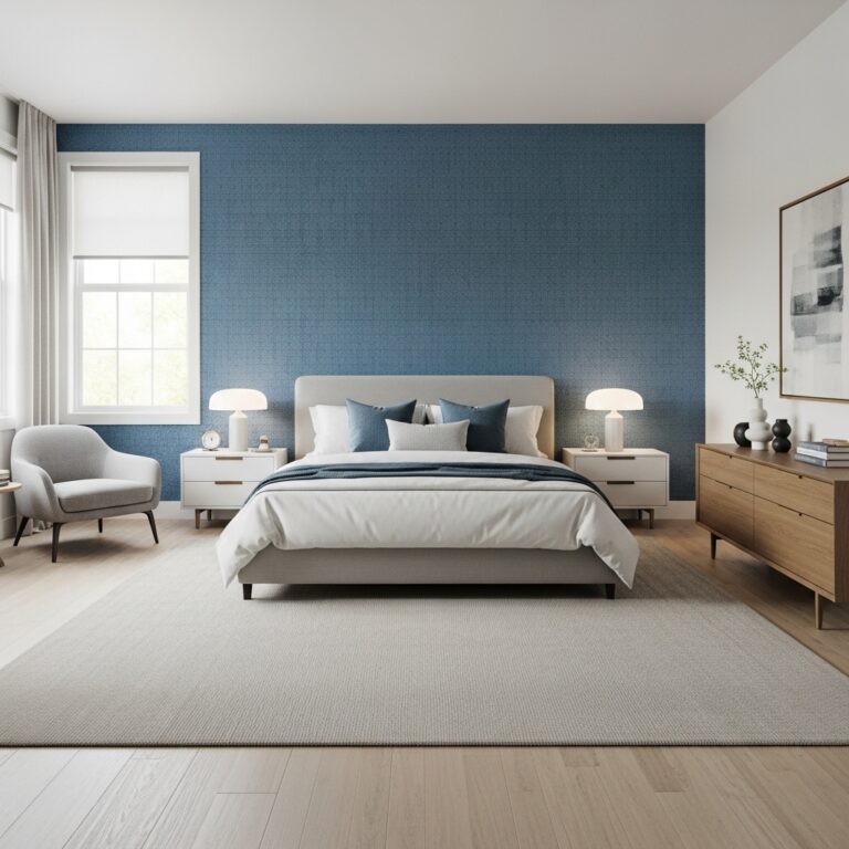 30+ Blue Wallpaper Bedroom Ideas