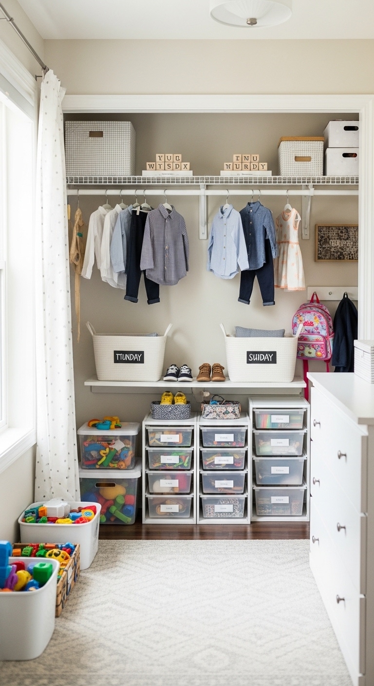 9+ toddler closet organization ideas for easy mornings 4 image 1031