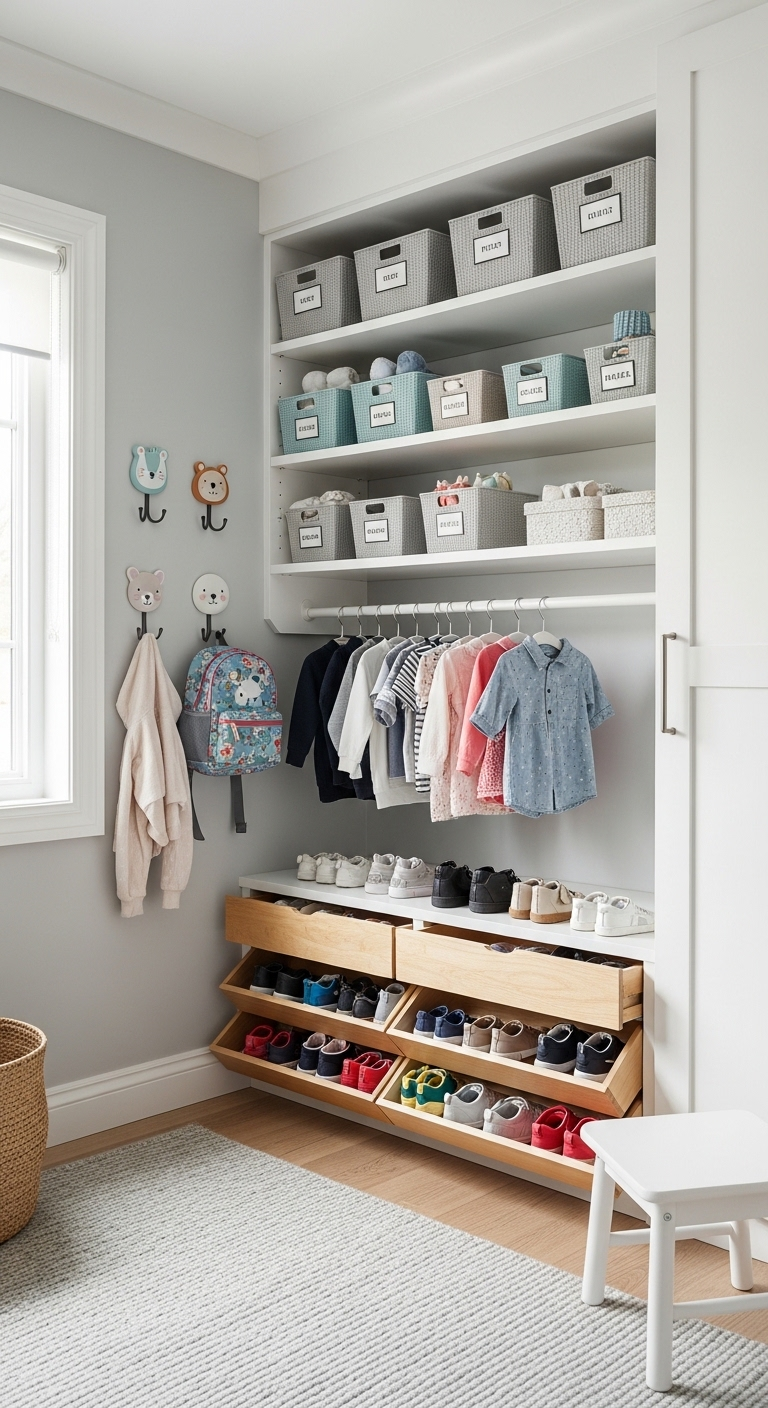 9+ toddler closet organization ideas for easy mornings 9 image 1036