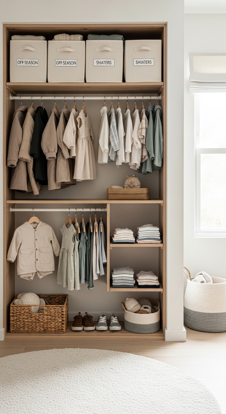 9+ toddler closet organization ideas for easy mornings 10 image 1037