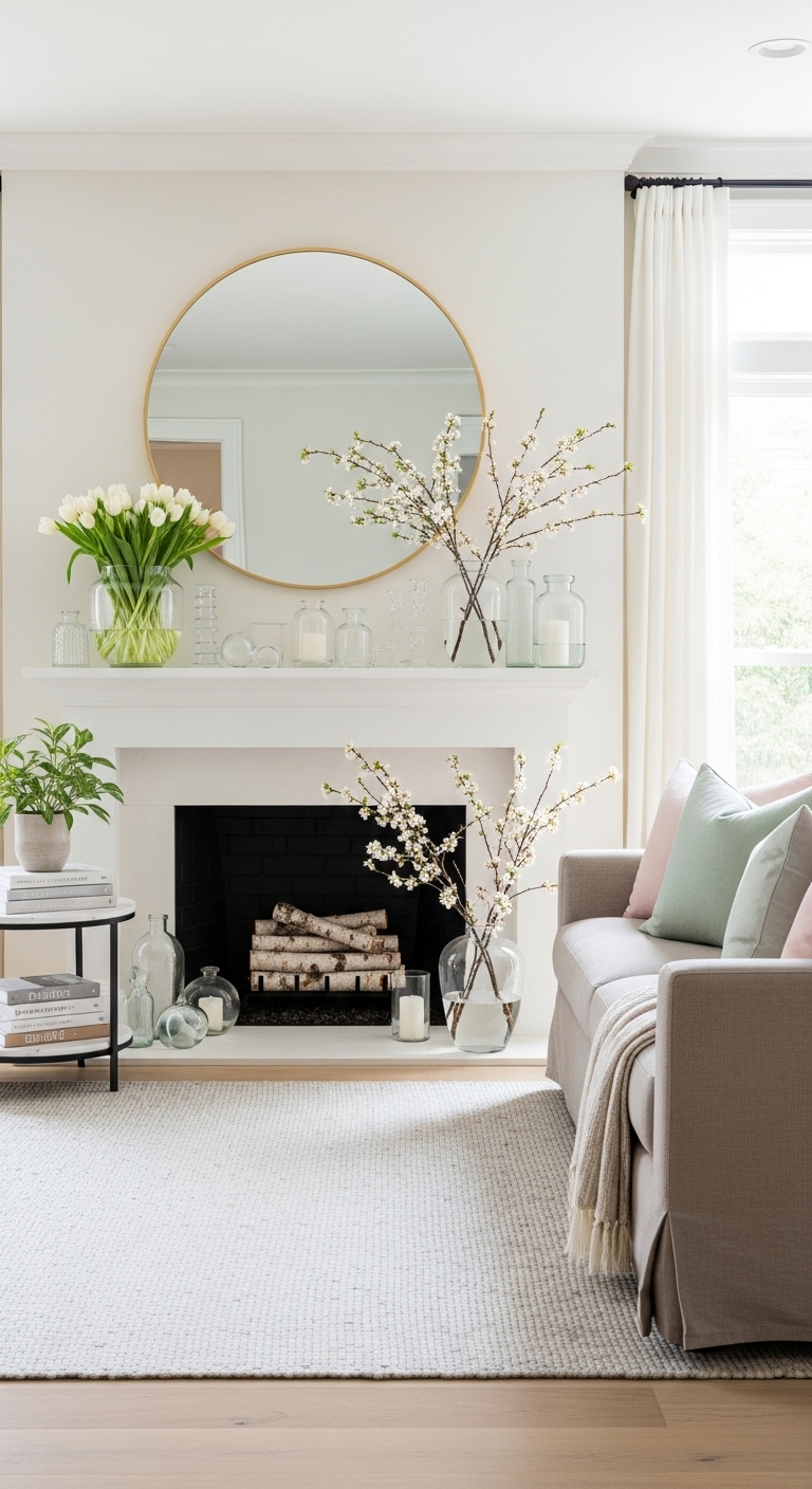 21+ Spring Mantel Decor Ideas 10 image 1049