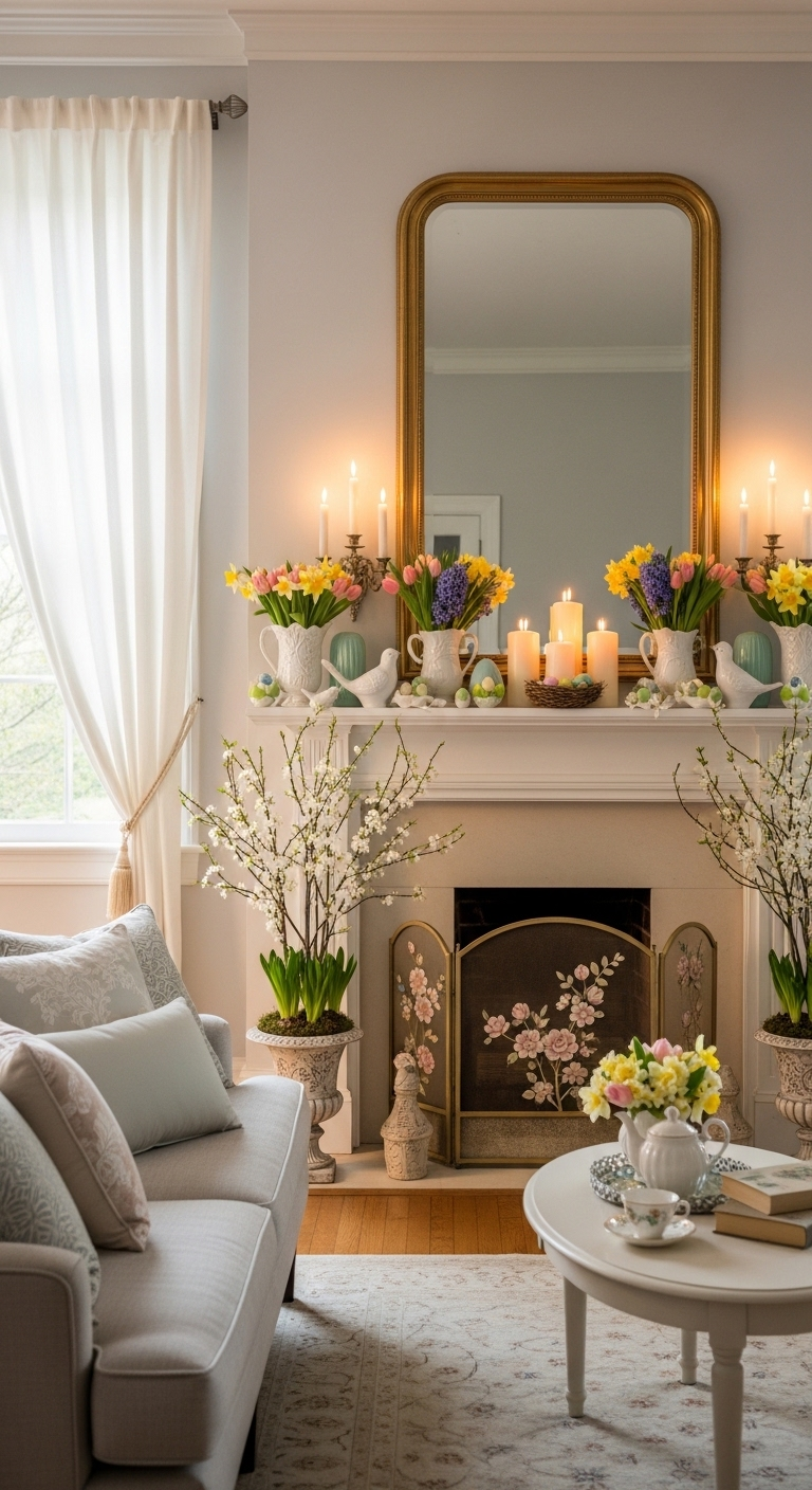 21+ Spring Mantel Decor Ideas 22 image 1063