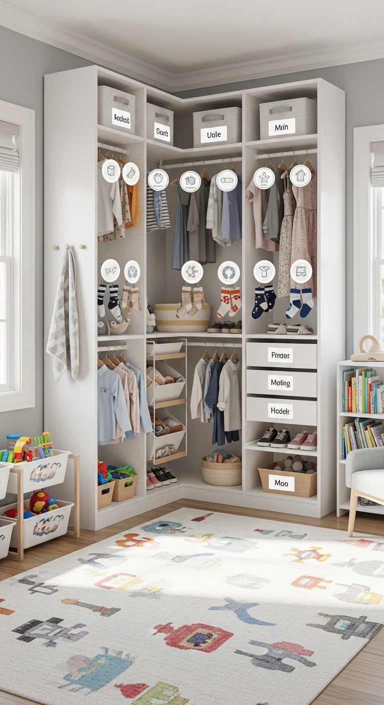 9+ Toddler Closet Organization Ideas 3 image 1072