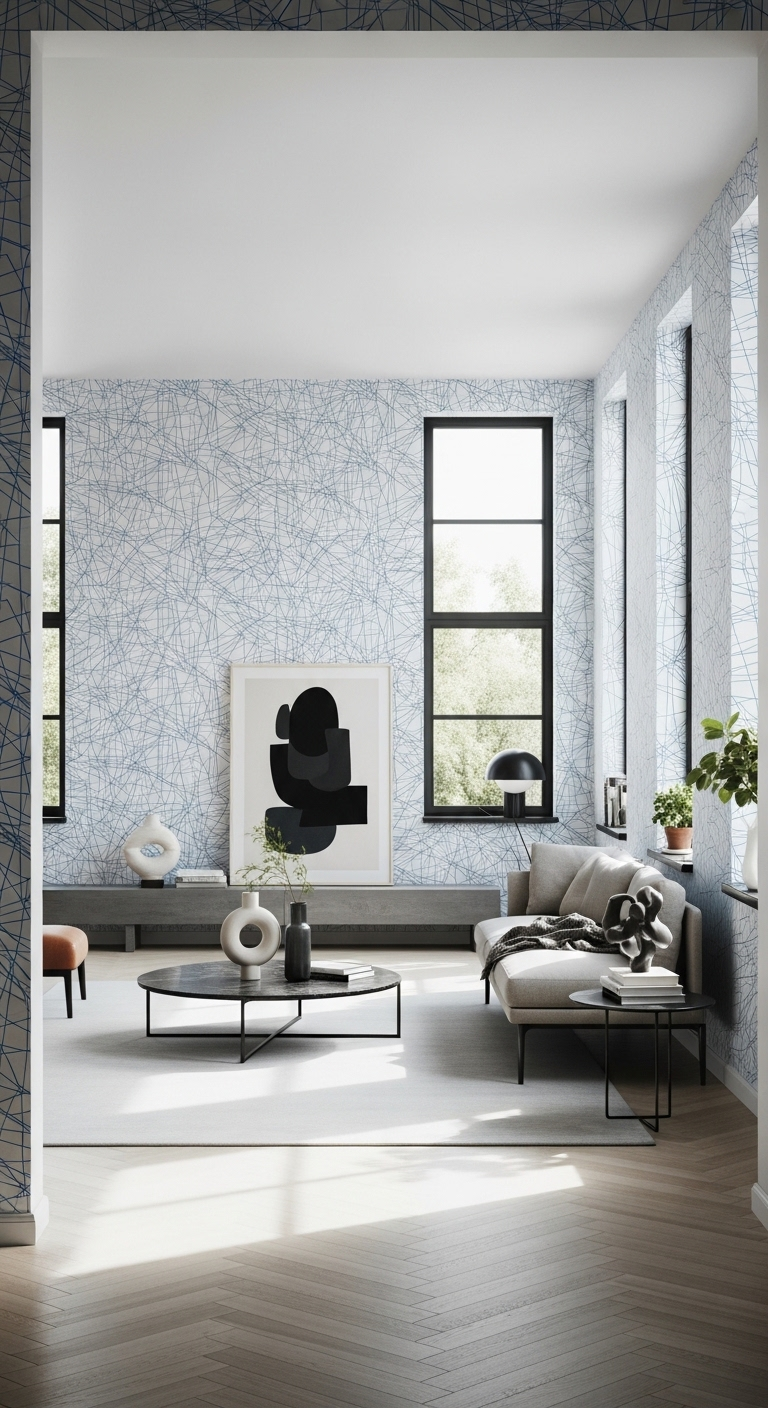 17+ Modern Blue Wallpaper Room Ideas 10 image 269