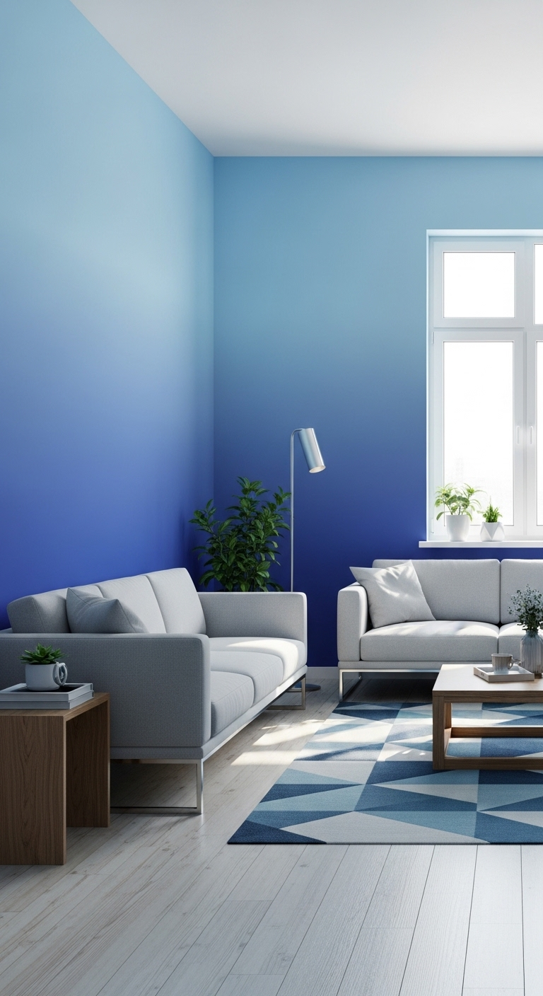 17+ Modern Blue Wallpaper Room Ideas 11 image 270