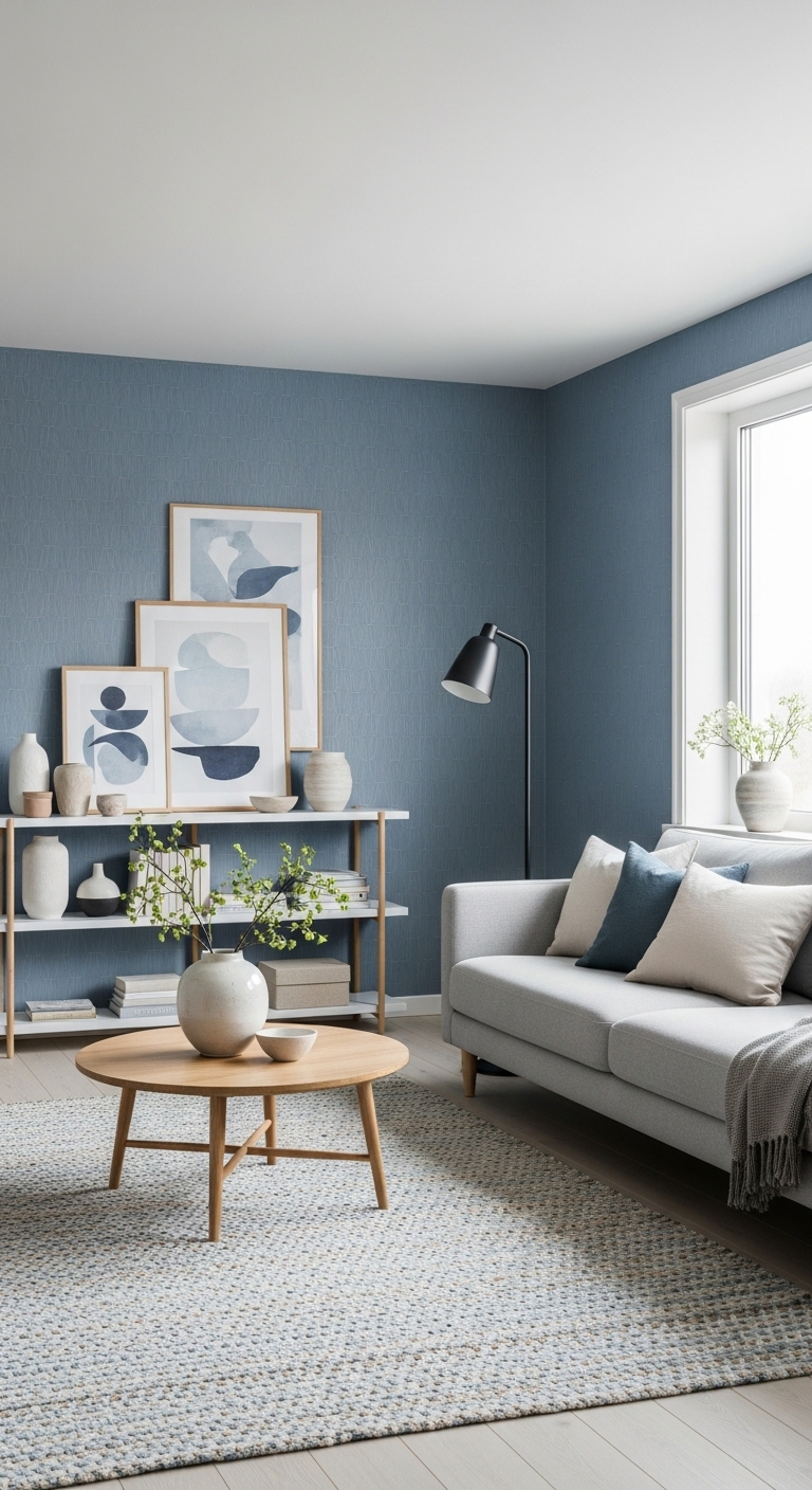 17+ Modern Blue Wallpaper Room Ideas 14 image 273