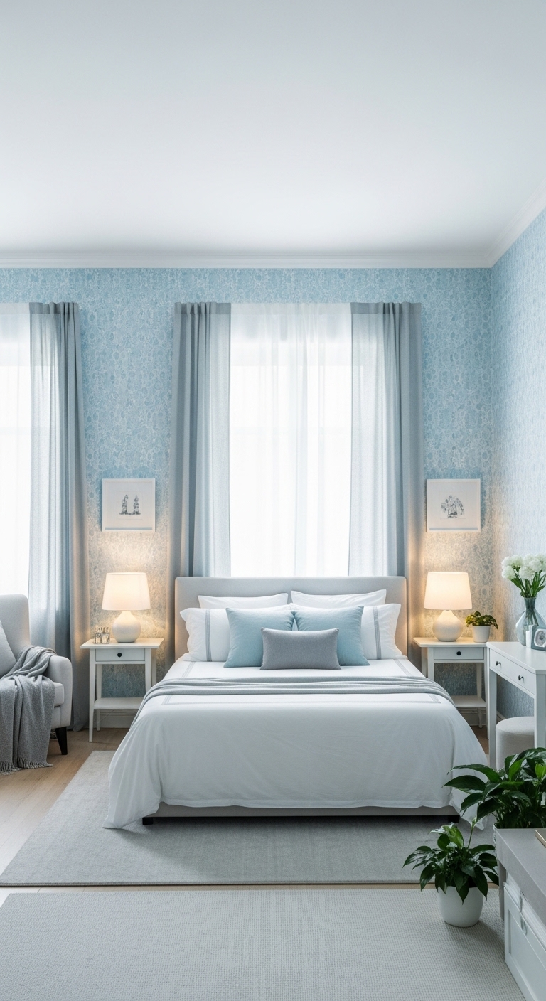 21+ Light Blue Wallpaper Bedroom Ideas 3 image 610