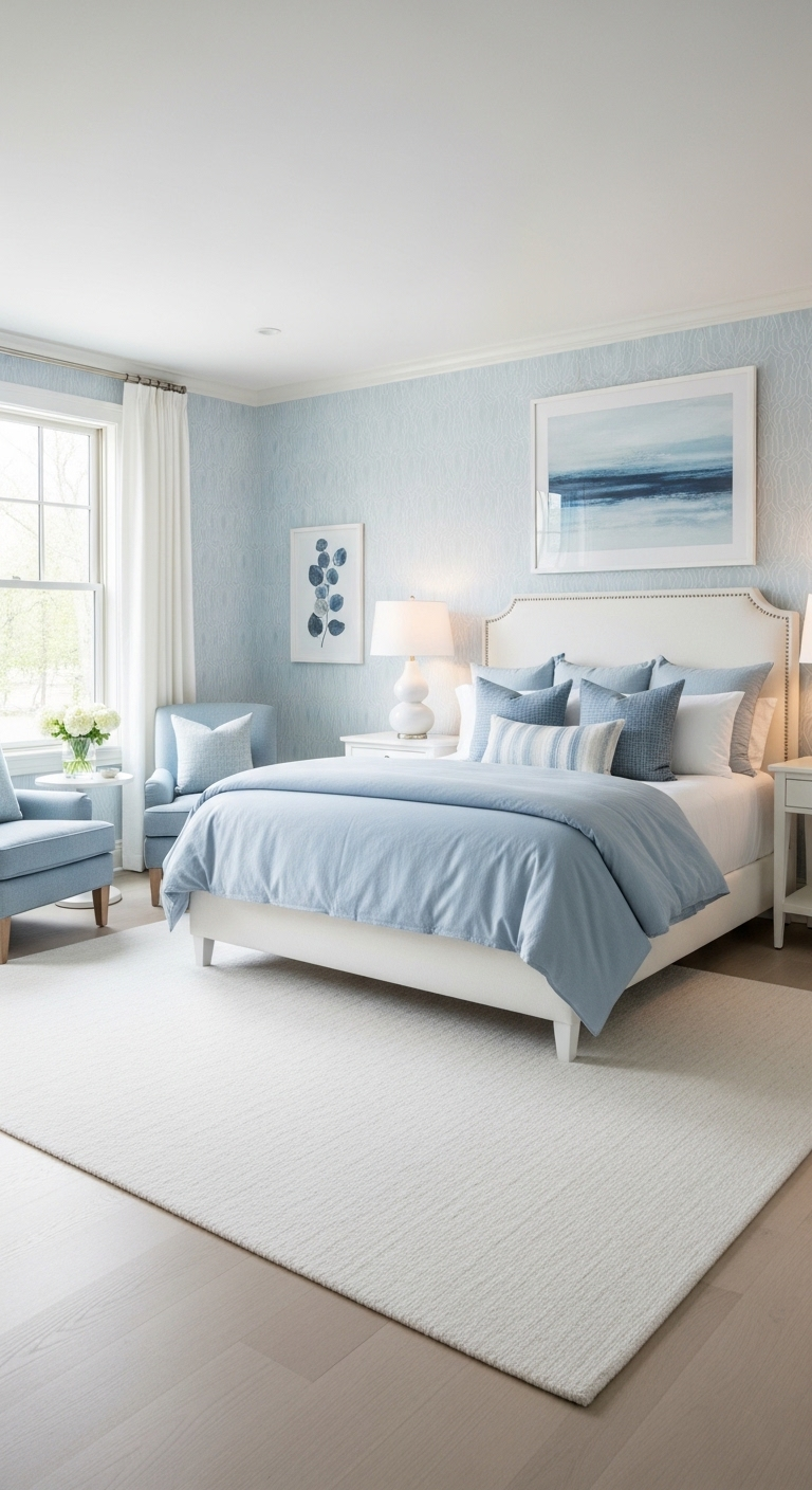 21+ Light Blue Wallpaper Bedroom Ideas 7 image 614