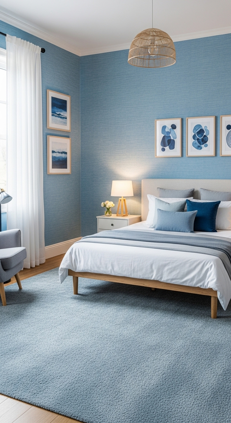 21+ Light Blue Wallpaper Bedroom Ideas 8 image 615