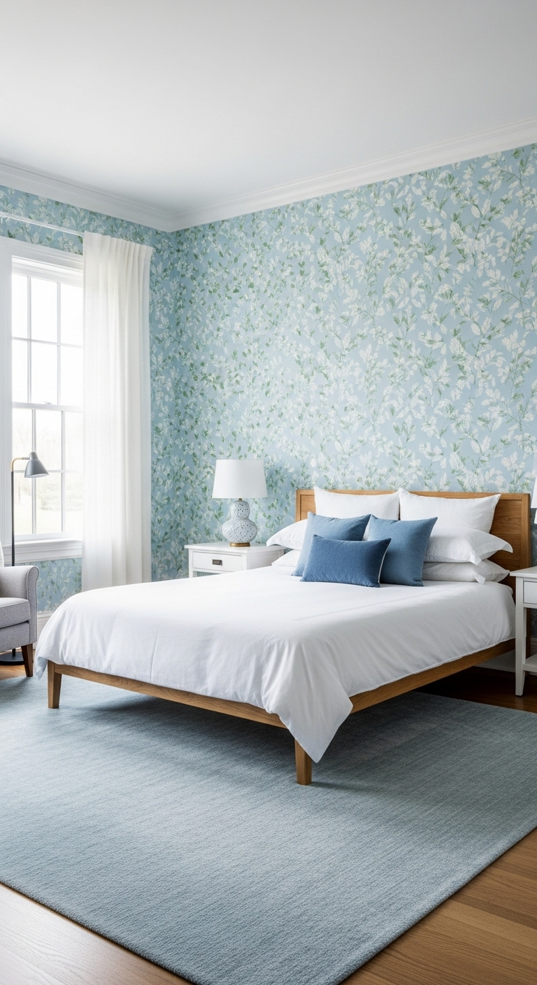 21+ Light Blue Wallpaper Bedroom Ideas 13 image 621